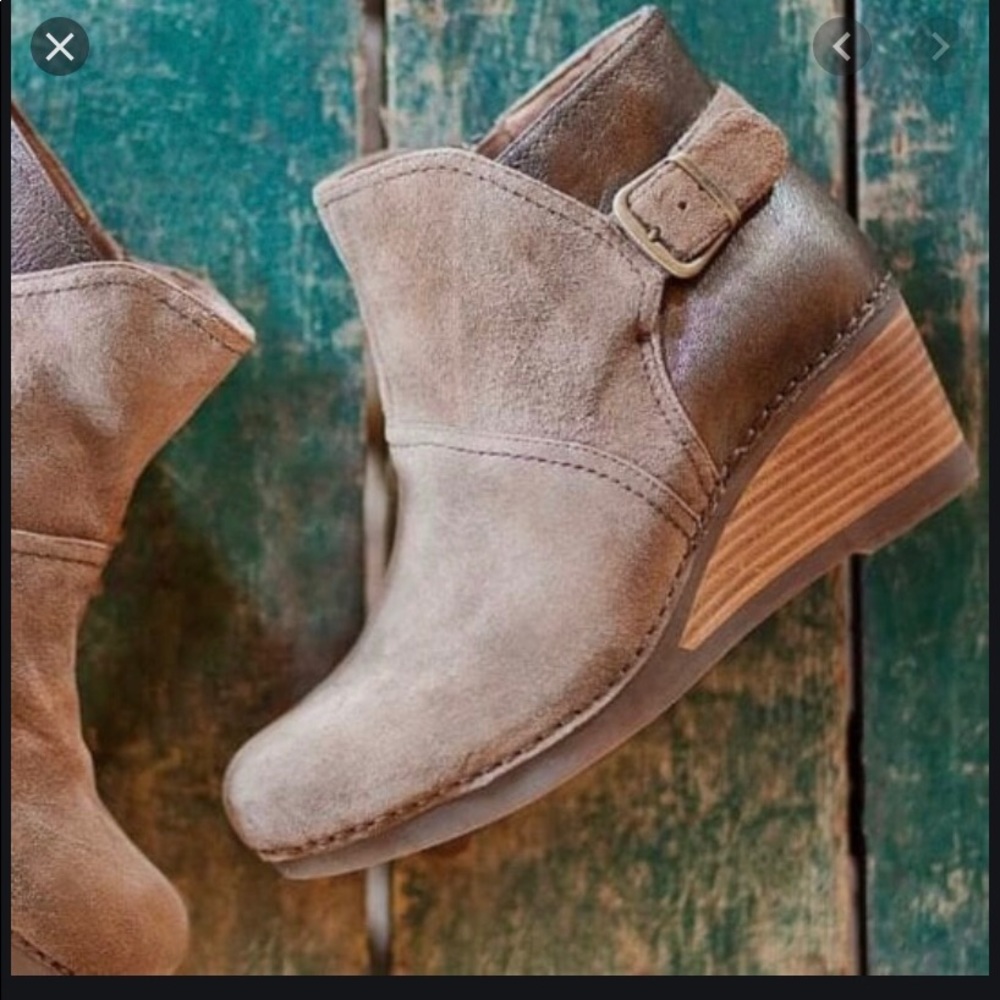 Dansko Shirley wedge bootie, taupe